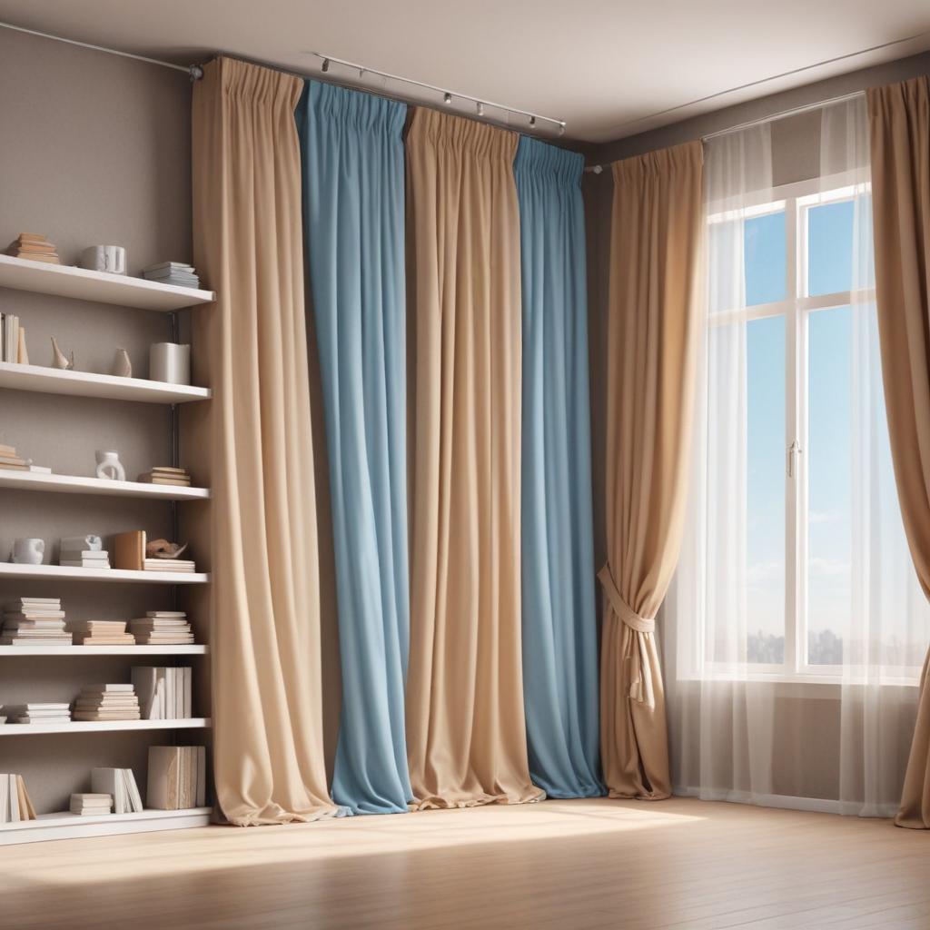 Perdele în amenajarea spațiilor comerciale