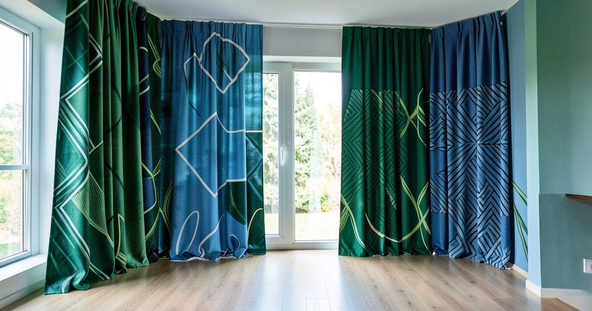 Tendințe actuale în draperii — Accente de culoare și modele îndrăznețe